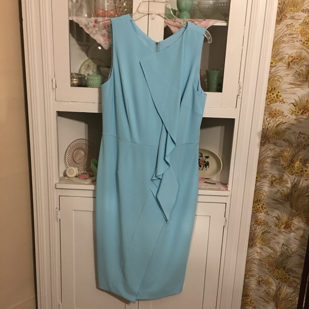 Beautiful light blue dress.